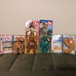 McDonald's TY Beanie Babies Maple, Britannia Germania Erin Humphrey New in Box